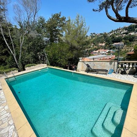 appartement bas de villa avec piscine privée partagée proche bord de mer Cagnes-sur-Mer Exterior foto